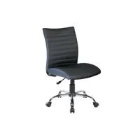 chaise de bureau newcastle, fauteuil de travail, siège de bureau ergonomique, 54x48h90100 cm, noir 8052773853477
