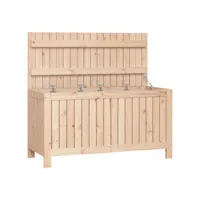 coffre boîte meuble de jardin rangement 115 x 49 x 60 cm bois massif de pin helloshop26 02_0013001