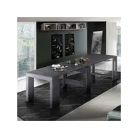 table à manger ardoise console extensible 90-300x51cm design moderne pratika ahd amazing home design