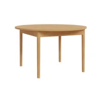 table extensible l. 130-165 cm décor chêne pieds en bois - vivian
