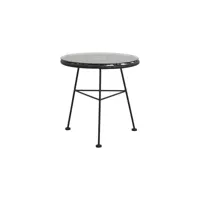 petite table basse ronde en verre extérieur carlota 85001