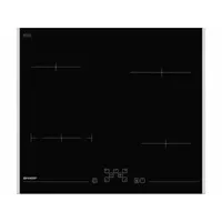 plaque vitrocéramique sharp 5900w 59cm, kh 6 v 08 ft 00 ubd-kh6v08ft00