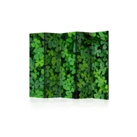paravent 5 volets - green clover ii [room dividers] a1-paraventtc1055