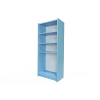 étagère bibliothèque bois  bleu pastel etabib-bp
