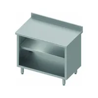 meuble bas cuisine inox ouvert - profondeur 800 - stalgast -  - inox700x800 x800x900mm