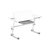 bureau ergonomique assis-debout table réglable en hauteur 120 x 66 cm inclinable de 0 - 50° hauteur de 600 - 760 mm helloshop26 14_0005977
