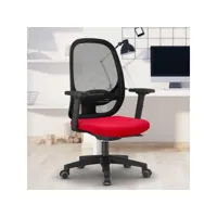 chaise de bureau ergonomique rouge télétravail respirant easy r franchi bürosessel