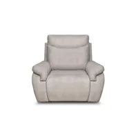 fauteuil de relaxation manuel danilo en tissu - beige