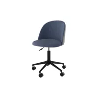 chaise de bureau jane bleu et gris