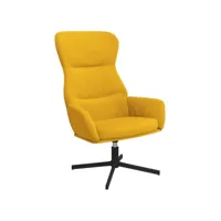 fauteuil salon - fauteuil de relaxation jaune moutarde velours 70x77x94 cm - design rétro best00002967512-vd-confoma-fauteuil-m05-1585