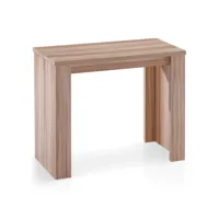 table console extensible brookline chêne clair
