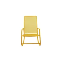 rocking chair gordes jaune solaire en acier