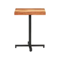 table cuisine - table de bistro carrée 60x60x75 cm bois d'acacia massif