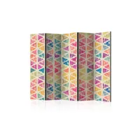 paravent 5 volets - letters nad triangles ii [room dividers] a1-paraventtc0386