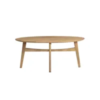 table basse ovale bois manguier massif l100 cm paley