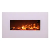 sined monte cheminee electrique murale en acier et verre 1500w flame effect led white caminetto-parete-monte-bianco