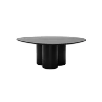 table basse design bois noir l100 cm hollen