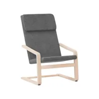 fauteuil salon - fauteuil de relaxation gris foncé tissu 59x82x98 cm - design rétro best00009334288-vd-confoma-fauteuil-m05-1456