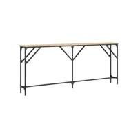 table console chêne sonoma 180x23x75 cm bois d'ingénierie
