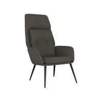 fauteuil salon - fauteuil de relaxation gris foncé similicuir daim 70x77x94 cm - design rétro best00008228633-vd-confoma-fauteuil-m05-2334
