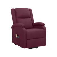 électrique fauteuil relaxation fauteuil de massage violet tissu 70x89x103,5 cm best00008815613-vd-confoma-fauteuil-m05-3115