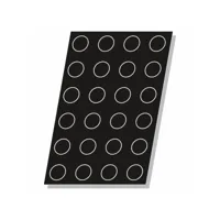 moule flexipan® plaque silicone 24 à 48 cylindres - pujadas -  - silicone48 formes