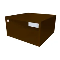 cube de rangement bois 50x50 cm 50x50 wengé cube50-w