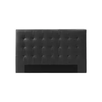 designetsamaison - tête de lit capitonnée noire 160 cm - confort c-confort02