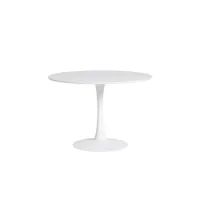 table de repas ronde blanche pied central - still - l 110 x l 110 x h 75 cm - neuf