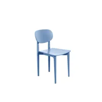 chaise en bois de hêtre massif bleu cornish sandro