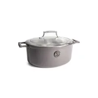 saveur selects - série voyage - casserole ovale 30 cm - induction - garantie à vie - gris t19-007-17