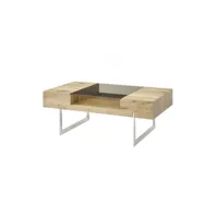 table basse industrielle bois et métal garance