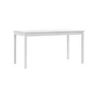 table de salle à manger blanc 140 x 70 x 73 cm pin