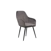 fauteuil teo gris anthracite