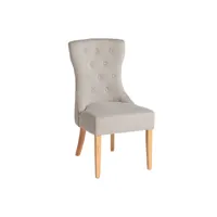 chaise en polyester gris, 51x60x94 cm