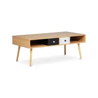 table basse en bois - design scandinave - miua bois naturel
