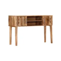 table console table d'entrée  bout de canapé 120 x 35 x 76 cm bois d'acacia massif meuble pro frco80825