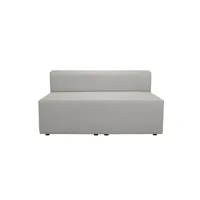 pinot - double chauffeuse 140 pour canapé modulable en tissu gris clair - made in france