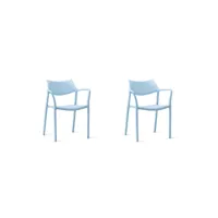 set 2 fauteuil splash aire - resol - beige - fibre de verre, polypropylène 595x525x790mm