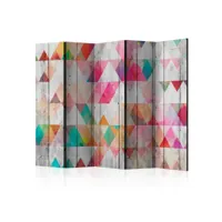 paravent - rainbow triangles ii [room dividers] [225x172]