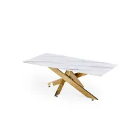 telma - table basse rectangulaire design verre marbré et pieds dorés telma-ct-2002-bla