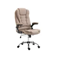 vidaxl chaise de bureau taupe polyester 20239