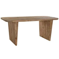 table à manger table repas rectangulaire en bois recyclé coloris naturel - longueur 180 x hauteur 77 x profondeur 90 cm