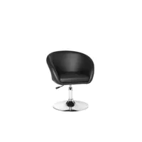 finebuy chaise de salle à manger cuir synthétique 72 - 84 cm fauteuils  fauteuil club tournant - capacité de charge maximale: 120 kg - chaise longue moderne fauteuil pivotant
