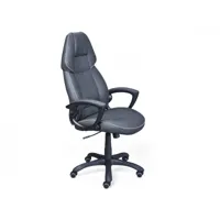 fauteuil de bureau inclinable et réglable en hauteur en polyuréthane gris, 89x71x123-133 cm 8052773798570