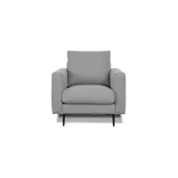 fauteuil caruso tissu gris clair - 1 place
