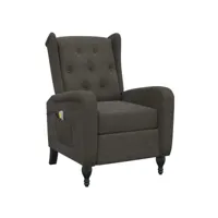 électrique fauteuil relaxation fauteuil de massage inclinable gris foncé velours 66x90x98 cm best00007281393-vd-confoma-fauteuil-m05-3051