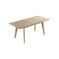 nordic - table de repas extensible bois l180