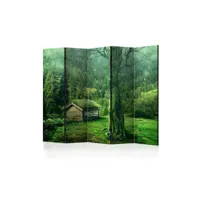 paravent 5 volets - green seclusion ii [room dividers] a1-paraventtc1881