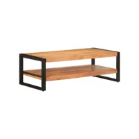 table basse table de salon  bout de canapé 120x60x40 cm bois d'acacia massif meuble pro frco94951